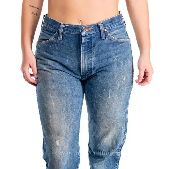 Vintage 80s Wrangler Denim Original Cowboy Cut Jeans - USA - Picture 3 of 10